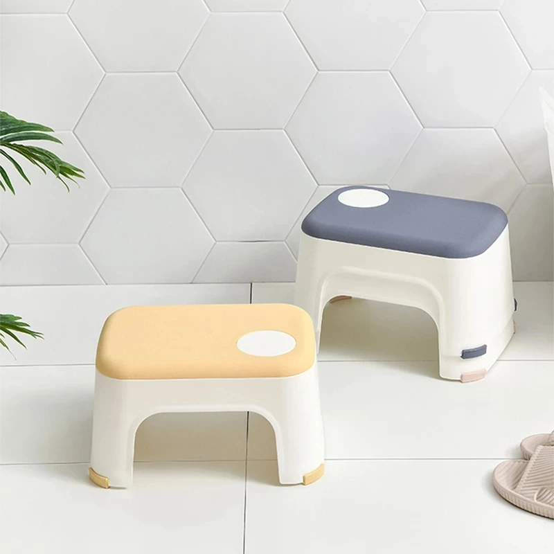 Small Seat Thicken Plain Stools Living Room Non-slip Bath Bench Child Stool Change Shoe Stool Portable Furniture Chair