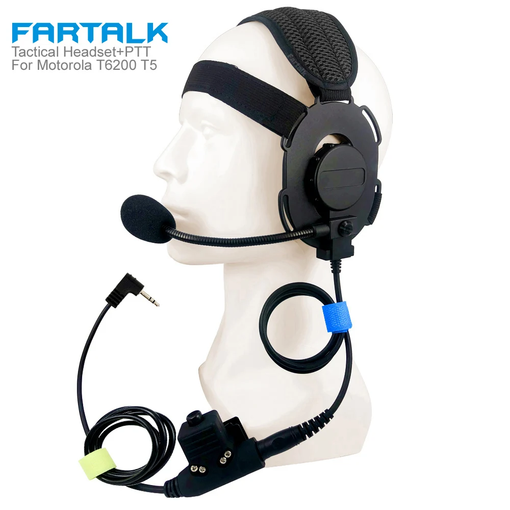 Tactical U94 PTT Headphone Headset for Motorola TLKR T80 T60 T5 T7 T5410 T5428 T6200 FR50 XTR446 Walkie Talkie FT-03