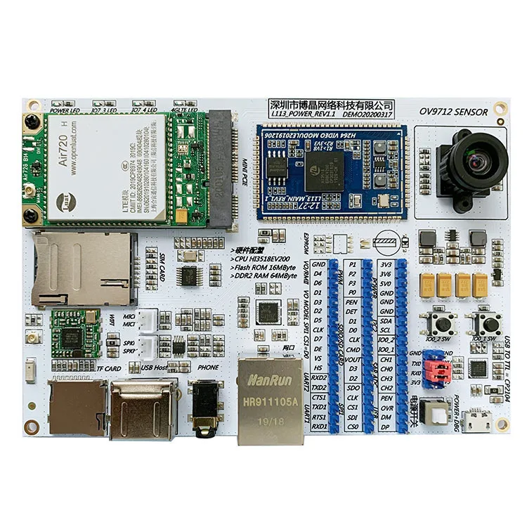 

Hisilicon HI3518EV200 Development Board|Network Camera Internet of Things Linux|WiFi|4G Video Transmission