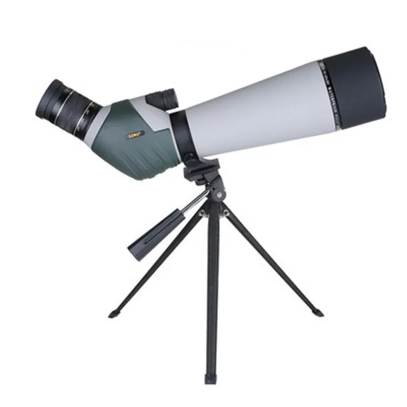 20-60X80 Monocular Telescope Spotting Scope Zoom Nitrogen Filled Waterproof Telescope Hunting Metal Body for Birdwatching+Tripod