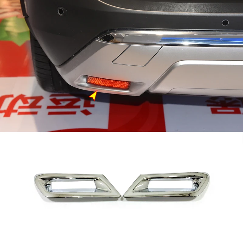 

For Nissan X-Trail XTrail T33 2021 2022 ABS Chrome Car Rear fog lampshade frame Cover Trim Exterior Styling Accessories 2pcs