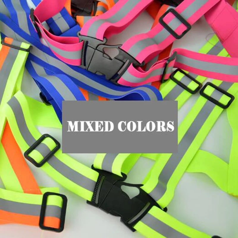 Imagem -05 - Vis Alta Visibilidade Unisex Elasticidade Reflexiva ao ar Livre Colete de Segurança Apto para Correr Ciclismo Esporte ao ar Livre Roupas oi