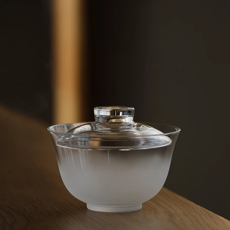 

LUWU heat-resistant glass gaiwan clear glass tureen kung fu teaware 180ml