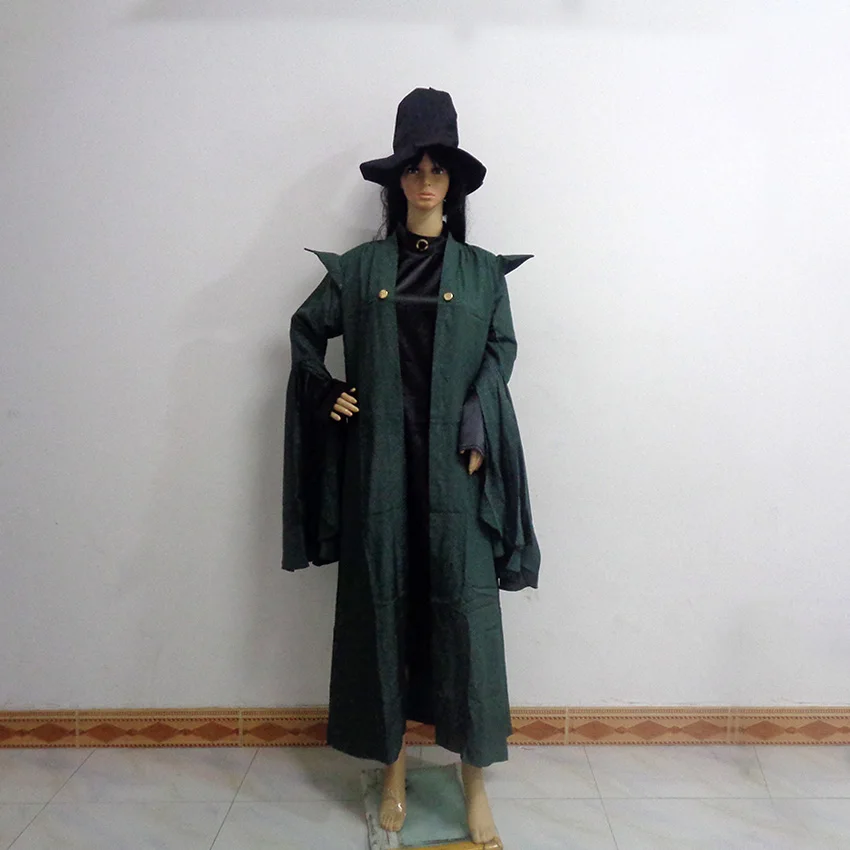 Minerva McGonagall Green Dress Uniform Christmas Party Halloween Uniform Outfit Cosplay Costume Customize Any Size