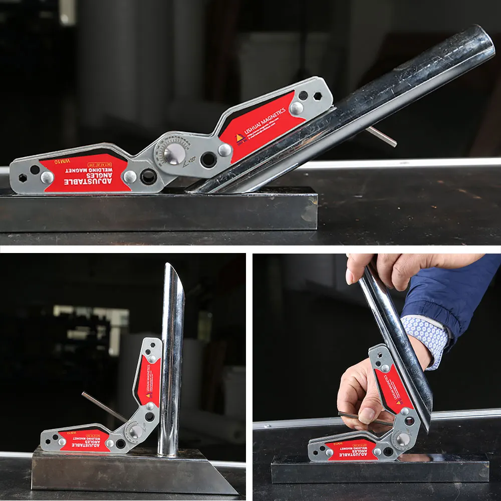 LISHUAI Big Size 20-200 degree Adjustable Angles Magnetic Welding holder/Welding Magnet for Welding and Fabrication