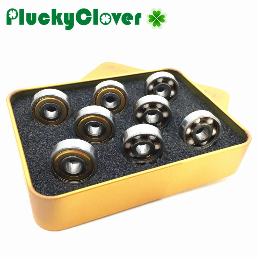 16pc Quad Skate Bearing 627 with 6 outwards Ceramic balls Artistic skate roller Quad hockey skates Bearing 627 Art skate Bearing