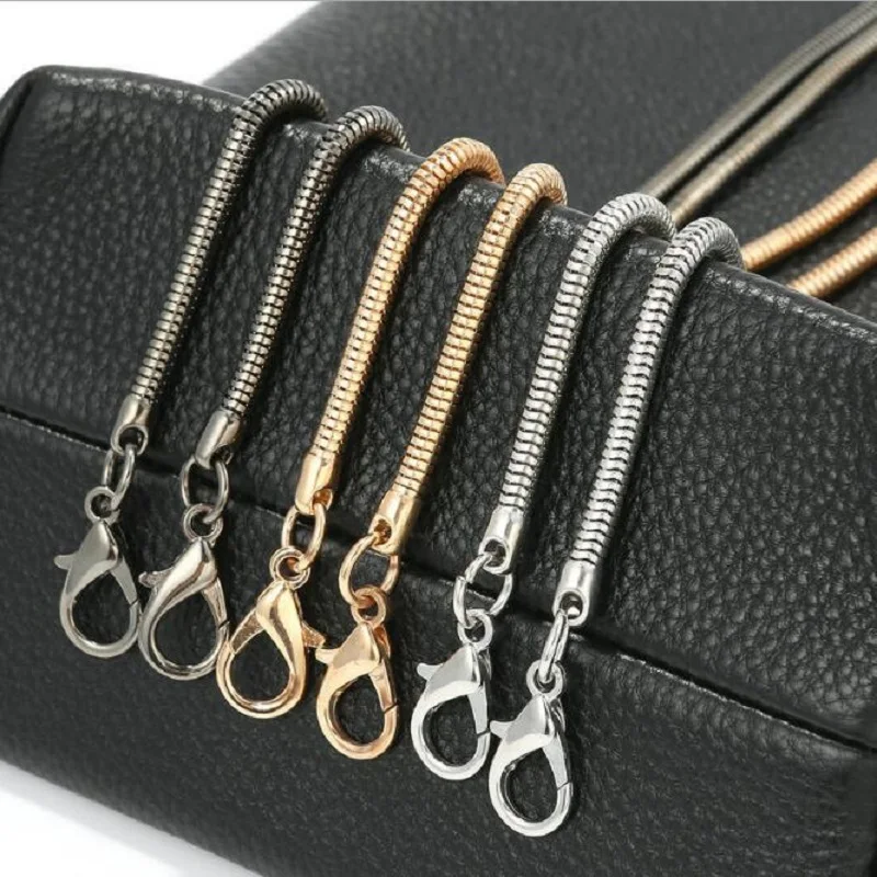 

(20pcs/lot) 120cm metal handbag accessories DIY snake bone chain metal bag with bag chain accessories