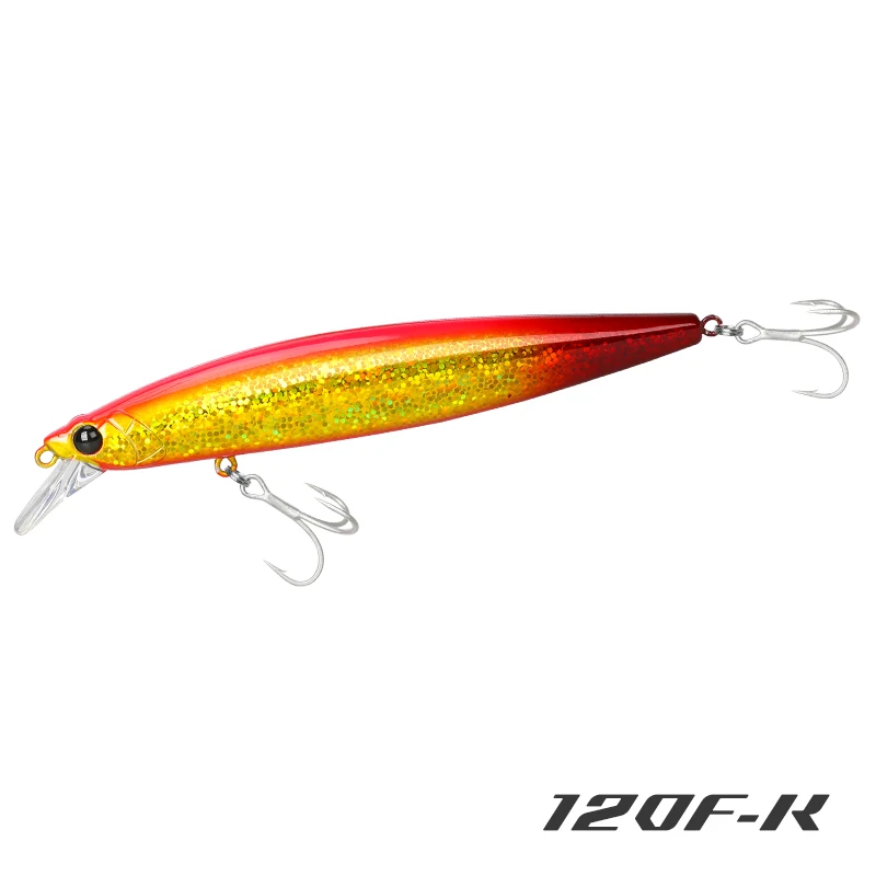 TSURINOYA Meeresfischköder 120F Ultra-Langwurf schwimmender Salzwasser-Minnow-STINGER 120 mm 19 g Gewicht künstlicher Köder