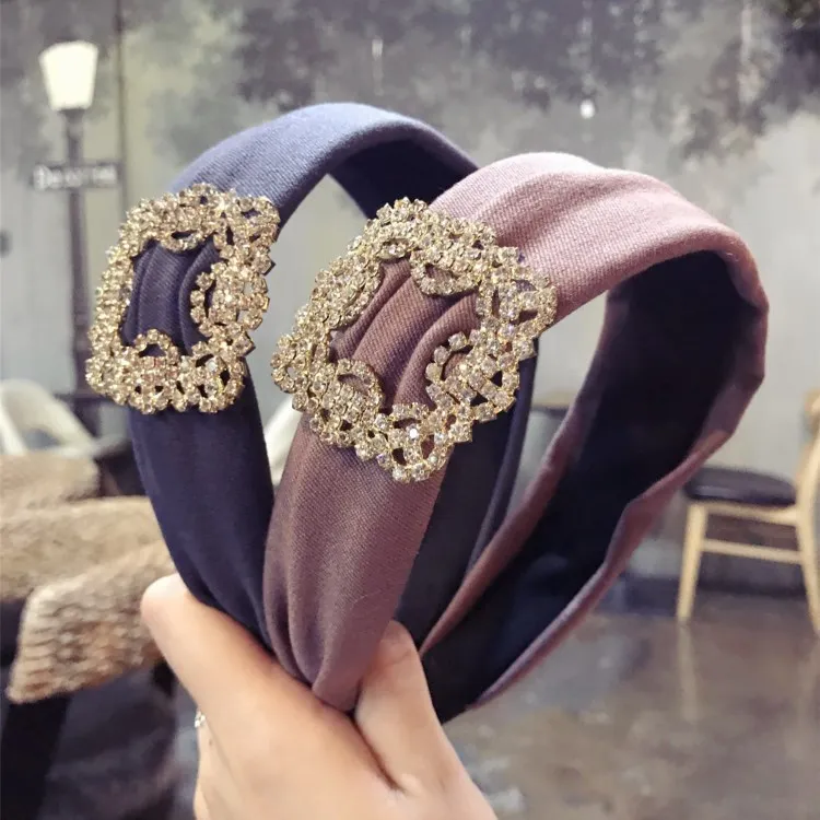 Sparkly Crystal Headbands Wide Hairbands For Women 2021 Luxury Handmade Rhinestone Bridal Wedding Hair Accessories Wholesale