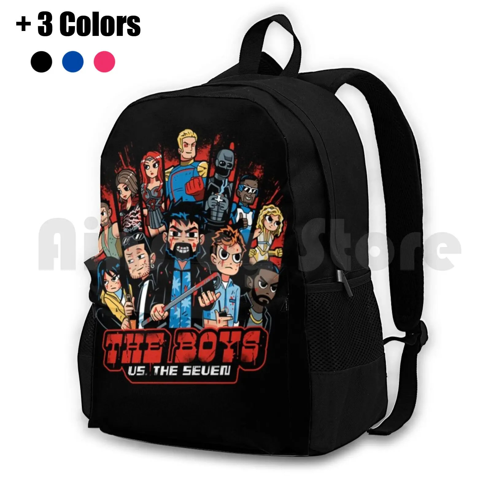 The Boys Supes Pilgrim Outdoor Hiking Backpack Waterproof Camping Travel Superhero Villain Diabolical Comics Tv Pilgrim Comic