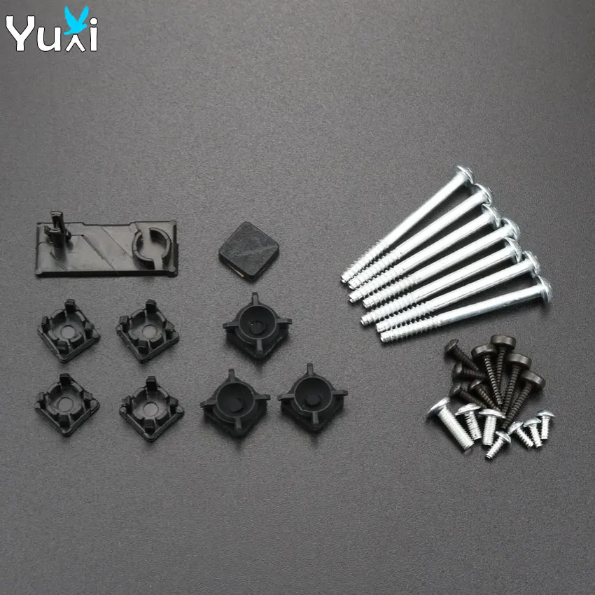 

YuXi 1 set For PS3 Slim 2000 3000 Console Rubber Plug Screw Hole Pad Dust Plug Plastic Pad with Screw set