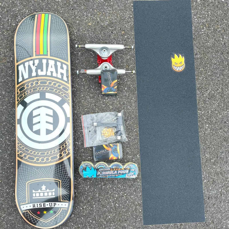 7-Layer Canadian Maple Color Professional Skateboard Complete Double Rocker 7.75/7.8/8.0/8.125/8.25/8.375/8.5 Inch Size