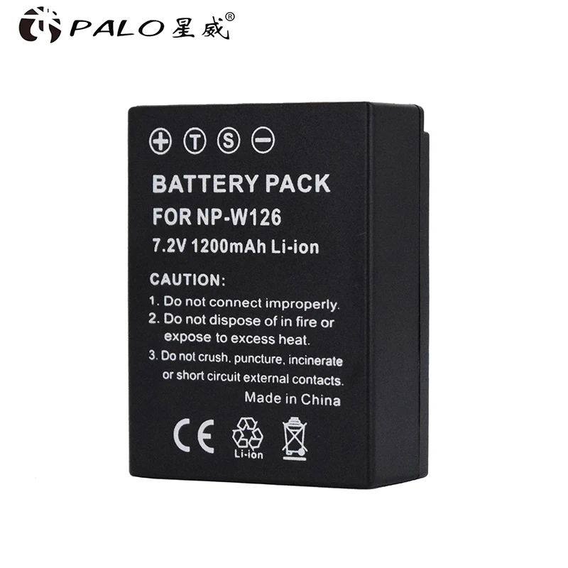 PALO NP-W126 NP W126 Battery for Fujifilm X-T30 II X-S10 X-PRO3 X-Pro2 X-Pro1 X-T30 X-T20 X-T10 X-T3 X-T2 X100V X100F X-E4 X-E3