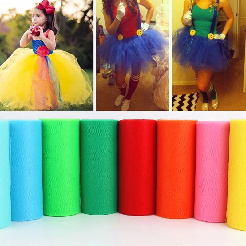 Tulle Roll Spool tutu 15CM*22M Gauze Element DIY Table Skirt Birthday Wedding Party Decoration 5zsh759