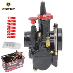 ZSDTRP 21 24 26 28 30 32 34mm Universal Maikuni PWK Carburetor Parts Scooters With Power Jet Motorcycle ATV 125CC 250CC