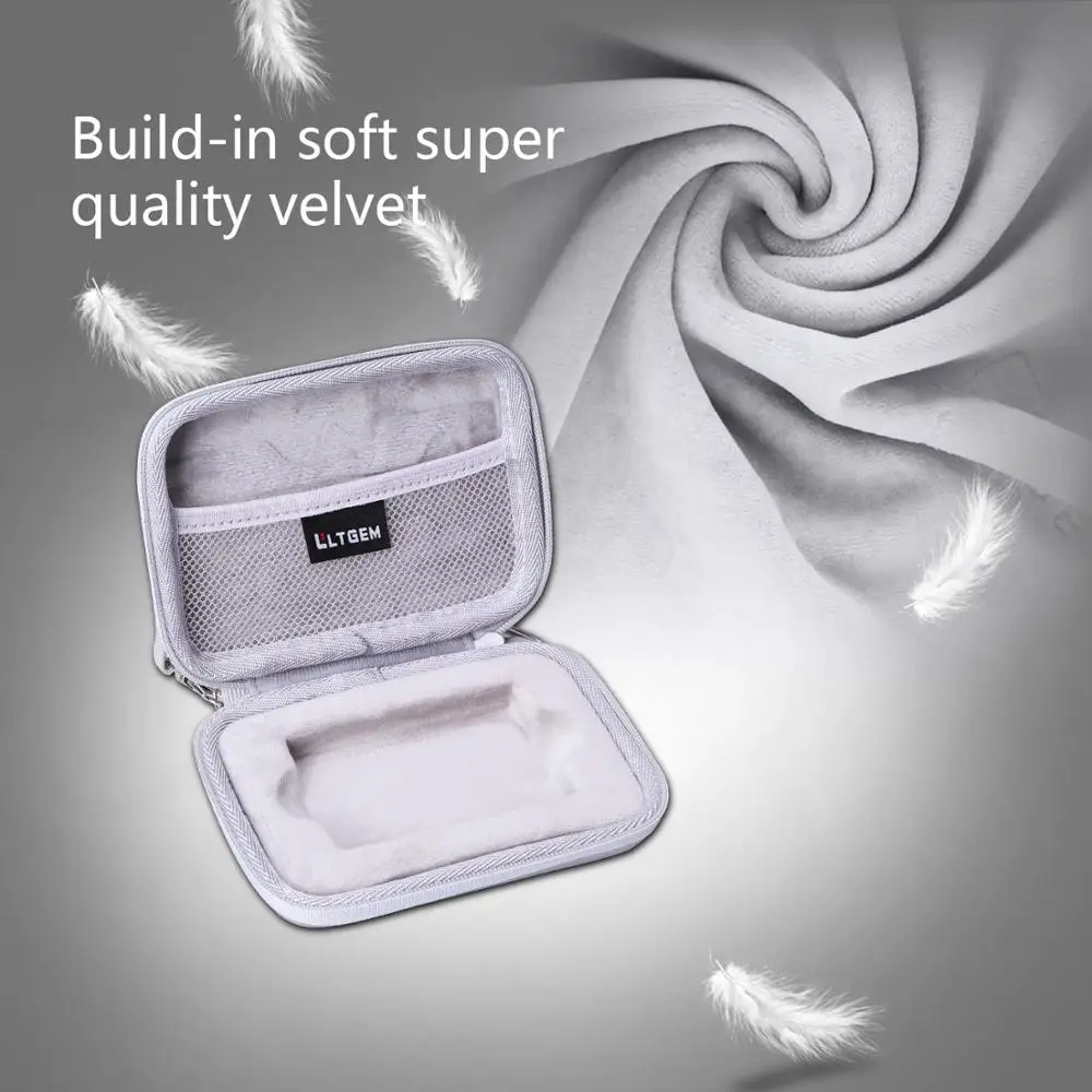 LTGEM EVA Серебряный Жесткий Чехол для Samsung T7 Touch портативный SSD-500GB-USB 3,2 (MU-PC500S/WW), серебристый)