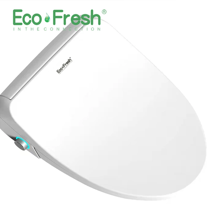 

Ecofresh smart toilet seat cover electronic bidet cover Remote control spiral flushing for cleaner wash bidet instant hot water