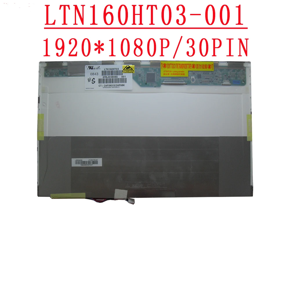 

LTN160HT03 001 30pin 2CCFL LCD Screen Display Pancel 1920X1080 FHD DUAl Lamp