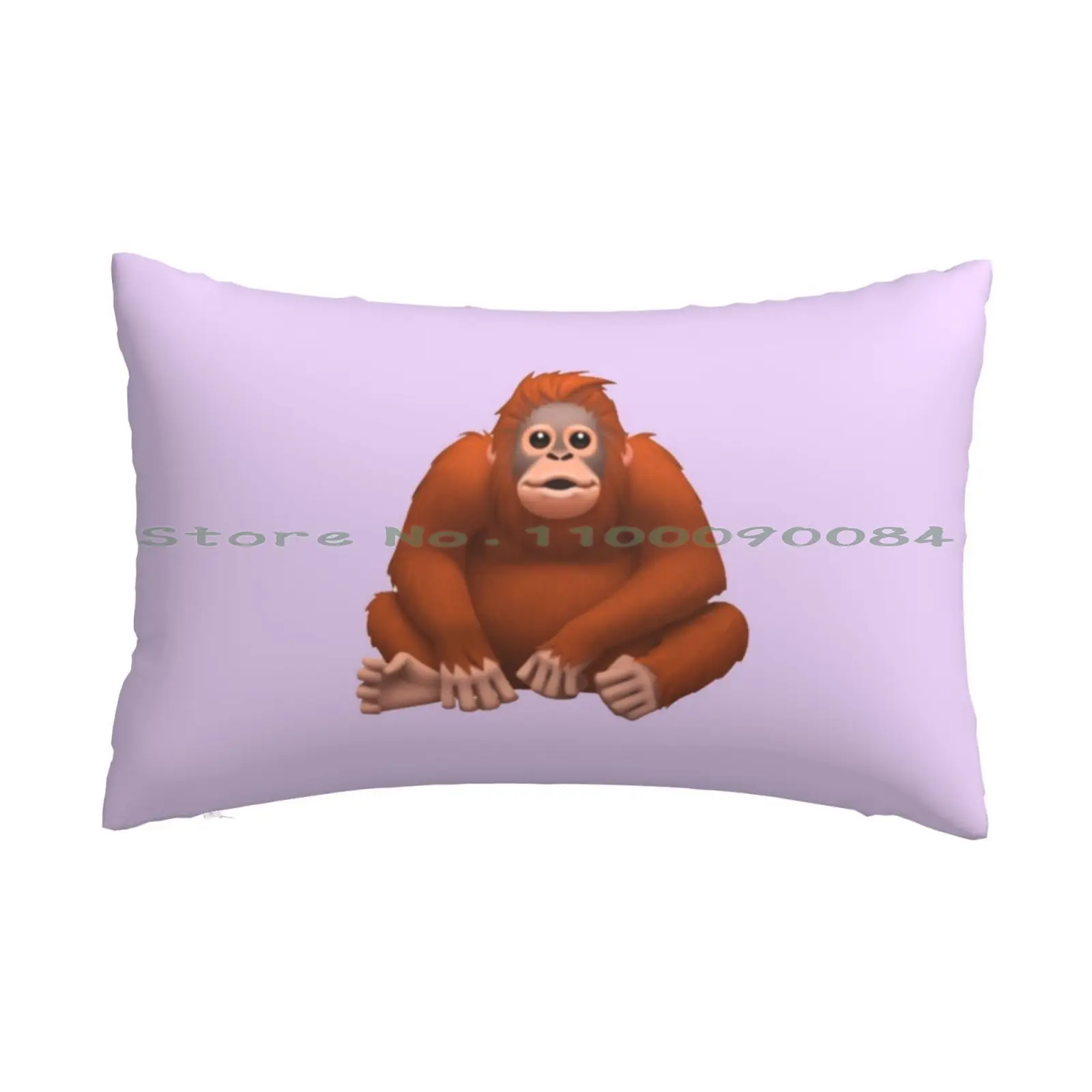 Orangutan Pillow Case 20x30 50*75 Sofa Bedroom Orangutan Ape Monkey Primate Funny Cute Memes Uh Oh Stinky Le Monke Animals