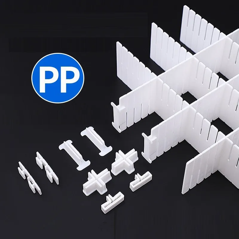 1 zestaw akcesoria do przegród szuflad DIY przechowywanie bezpłatna kombinacja przegroda krzyżowa klamra klips mocujący makijaż skarpety organizer na bieliznę