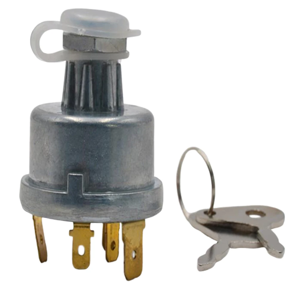 Ignition Switch With 4 Position 6 Terminals 2 Keys for Lucas 12/24V 128SA Tractor, Tractor,Trailer, Agriculture,Plant Appli