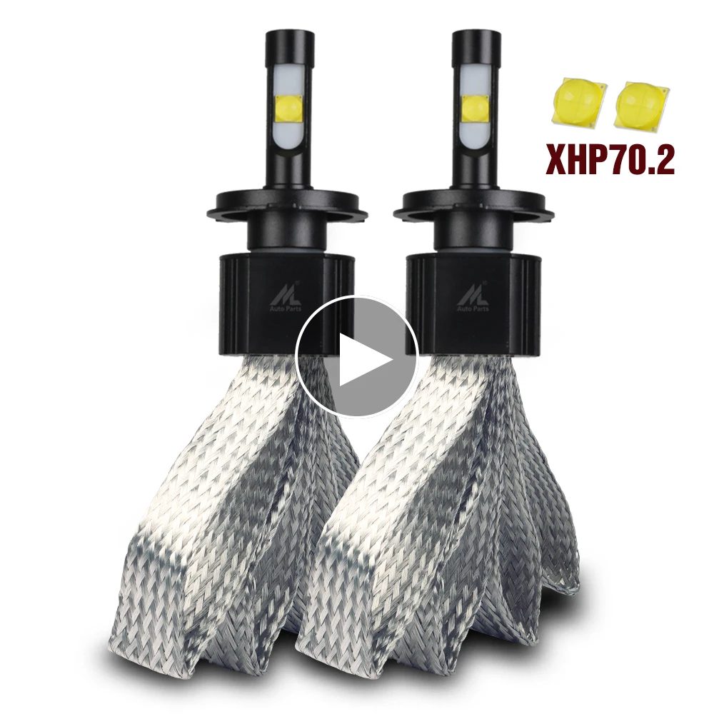 2PCS L9 H4 H11 H7 H8 H9 HB3 HB4 9005 9006 LED Headlight bulbs High Power XHP70.2 LED Headlight Bulb 70W 14000Lm L9 Led fog Light