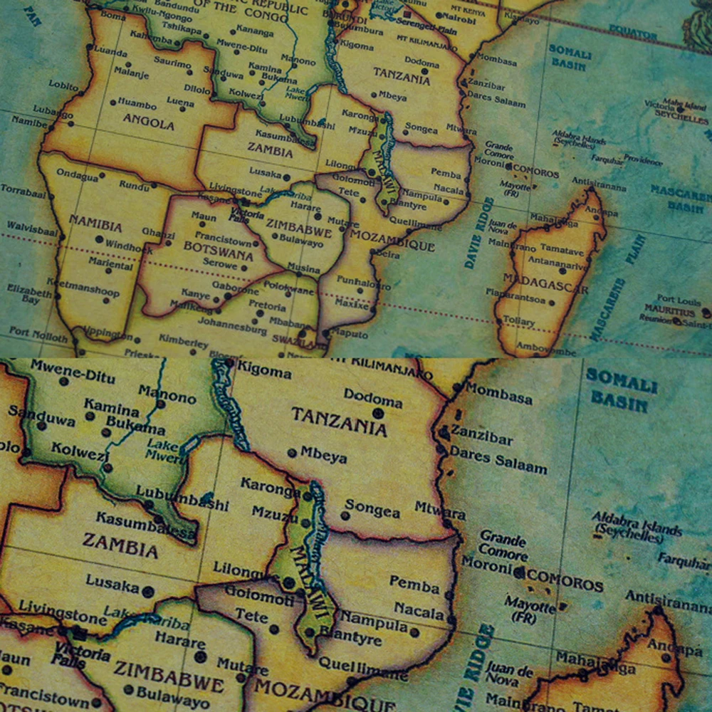 New 100*50cm Nautical Ocean Sea world Retro old Art Paper Painting Home Decor Sticker Living Room Poster Cafe Antique poster