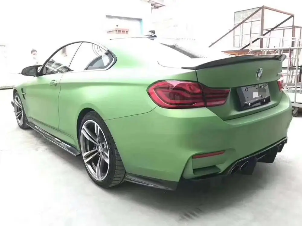 Carbon Fiber Front Bumper Lip Rear Bumper Diffuser Side Skirts Spoiler Fits For BMW 4 Series M4 F82 2-door Coupe 2014+