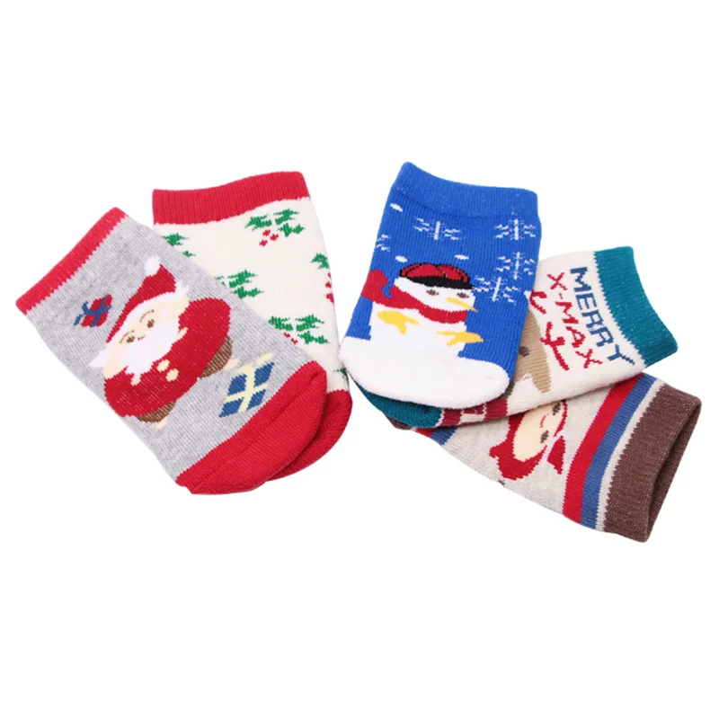 Neue Weihnachten socken 0-1 jahre alten neugeborenen baby socken jungen und mädchen fuß socken