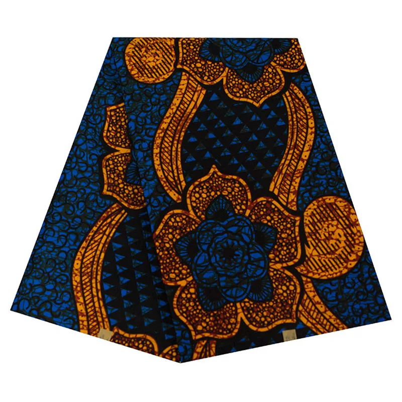 African Ankara Wax Fabric Patchwork Retro Style Double Prints Warp Sewing Party Dress Craft DIY Africa Loincloth Polyester Tissu