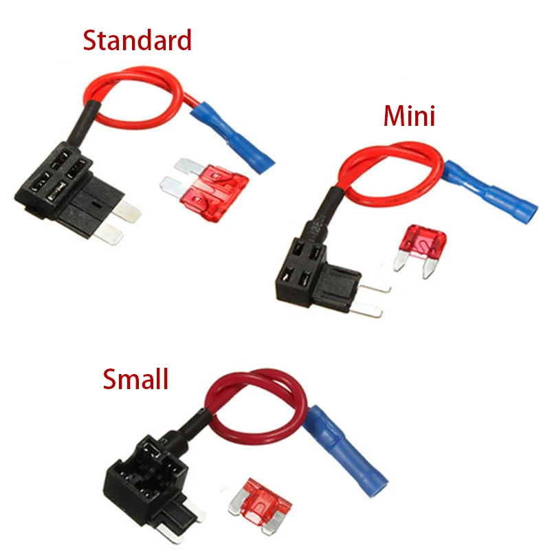 TAP adapter micro mini standard Ford ATM APM blade automatic fuse with 10A blade car fuse with bracket 12V fuse holder add circu