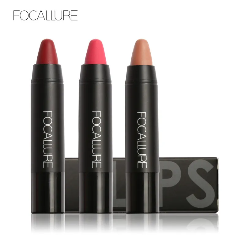 Focallure Matte Lipstick 19 Colors Waterproof Matte Lipsticks Soft Texture Lip Stick Cosmetic Sext Red Nude Lip Makeup Batom