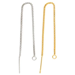 2pairs/lot, 90mm Unique line earrings Brass Long Dangle Ear Line for women DIY earrings drop Accessories model:VE160