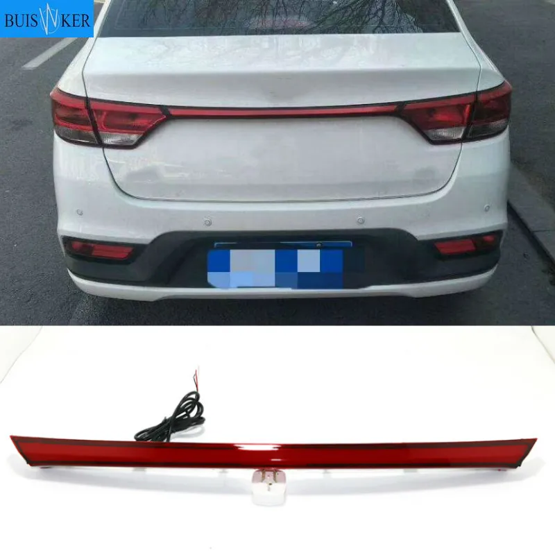 2Pcs LED Rear Bumper Reflector Car Tail Light Fog Lamp Braking Driving Car Accessories For Kia Rio K2 Sedan 2017 2018