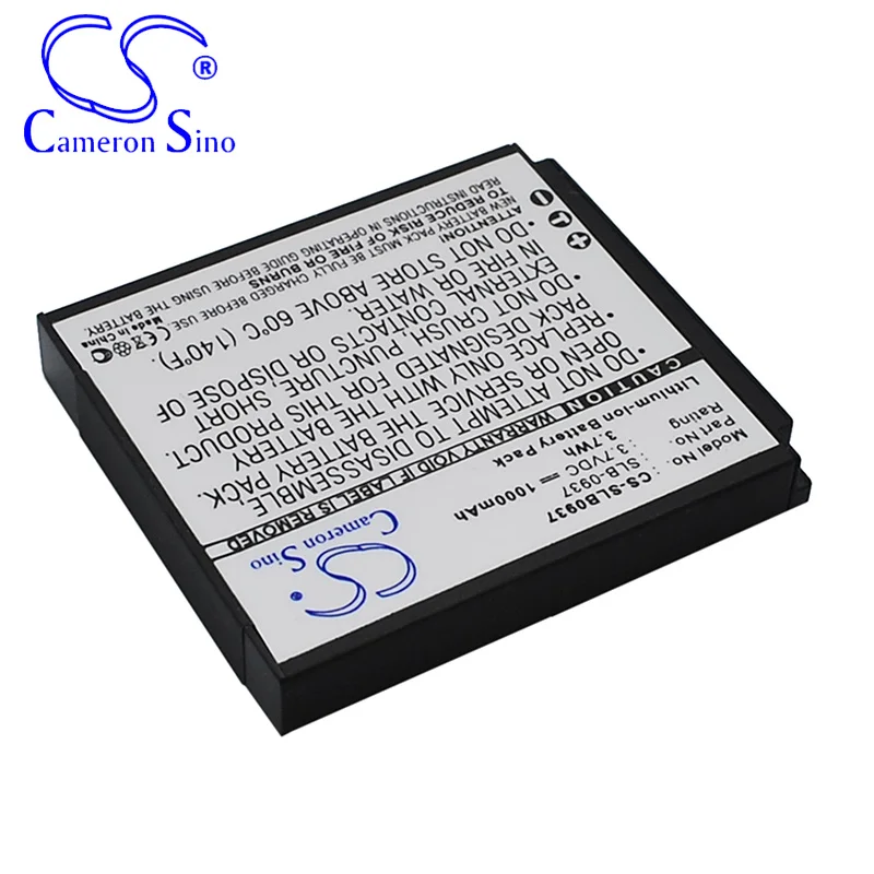 CameronSino Battery for Samsung L830 NV4 PL10 NV33 L730 CL5 i8 fits Samsung SLB-0937 Digital camera Batteries 1000mAh 3.70V