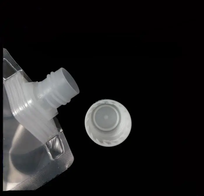 30ML Plastic Nozzle Beverage Drinking Bag Mini Suctiion Packaging Bags Transparent Clear Doypack Spout Pouch Bags SN3141