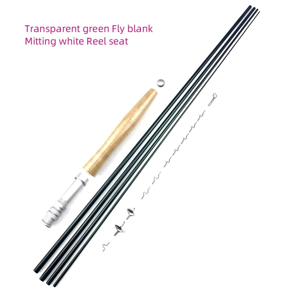 

NooNRoo IM8 Carbon fly fishing rod #5/6 at 2.7m fly fishing rod 4 sections in the trout fish Bulk assembly kit