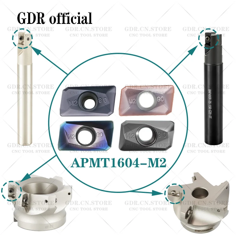 APMT1604 APMT1135 M2 Carbide insert Tool Milling Insert Turning Insert APKT APMT 1135 APMT 1604 insert end milling cutter