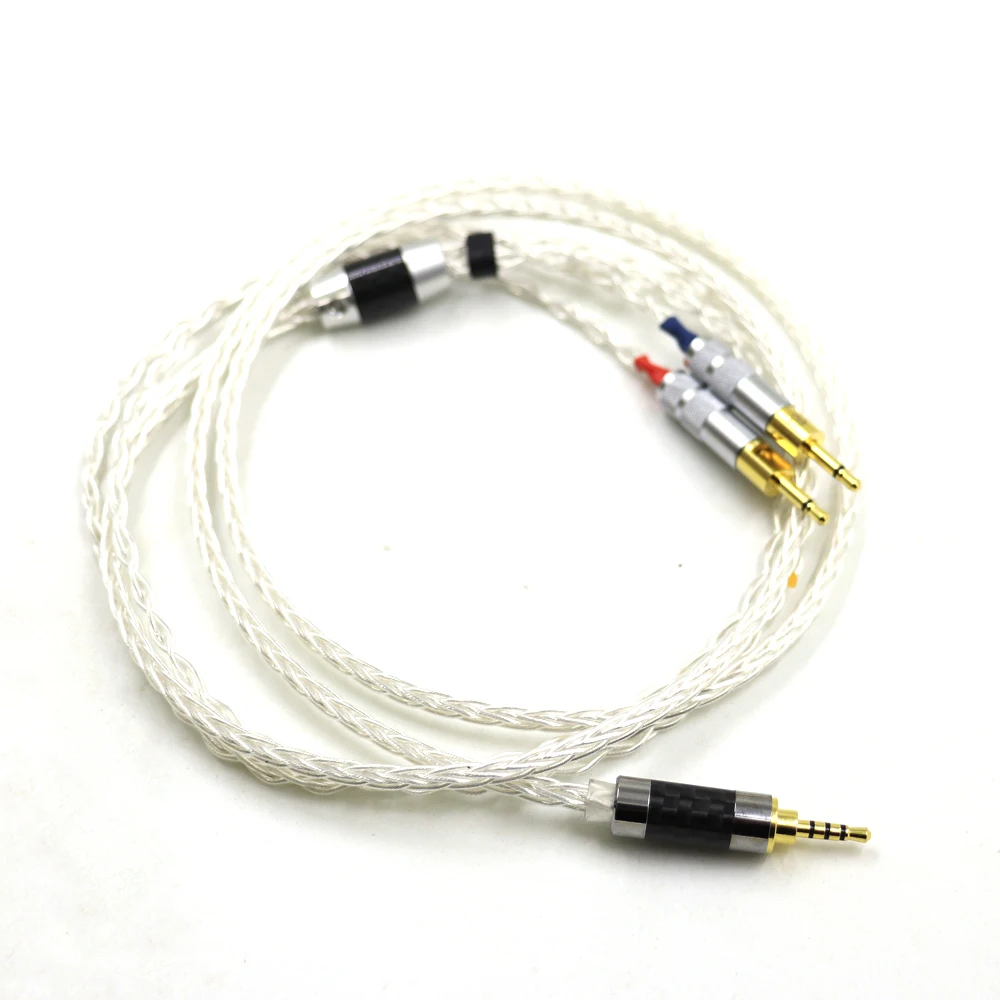 Haldane HIFI SilverComet Cao Cấp Đài Loan 7N Litz Cord OCC Tai Nghe Nhét Tai Thay Thế Cáp Nâng Cấp Cho Tai Nghe Sennheiser HD700 HD Tai Nghe 700 tai Nghe Chụp Tai