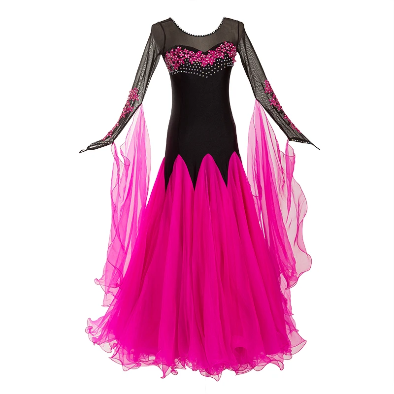 2025 Woman new national standard dance performance dress Modern Dance Dress Adult Waltz show dress 078