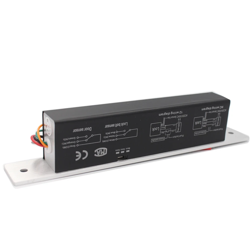 Elektrikli kilit manyetik çıkış zaman gecikmesi ile DC 12V Fail güvenli güvenli cıvata gömme kapı kilidi NC/hiçbir elektronik dış kapı kilidi