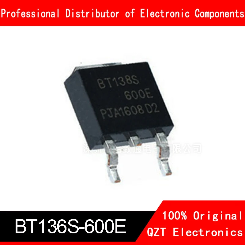 10 peças-varas elétricas elétricas bt136 600e para-252 BT136S-600E bts136s 600e smd