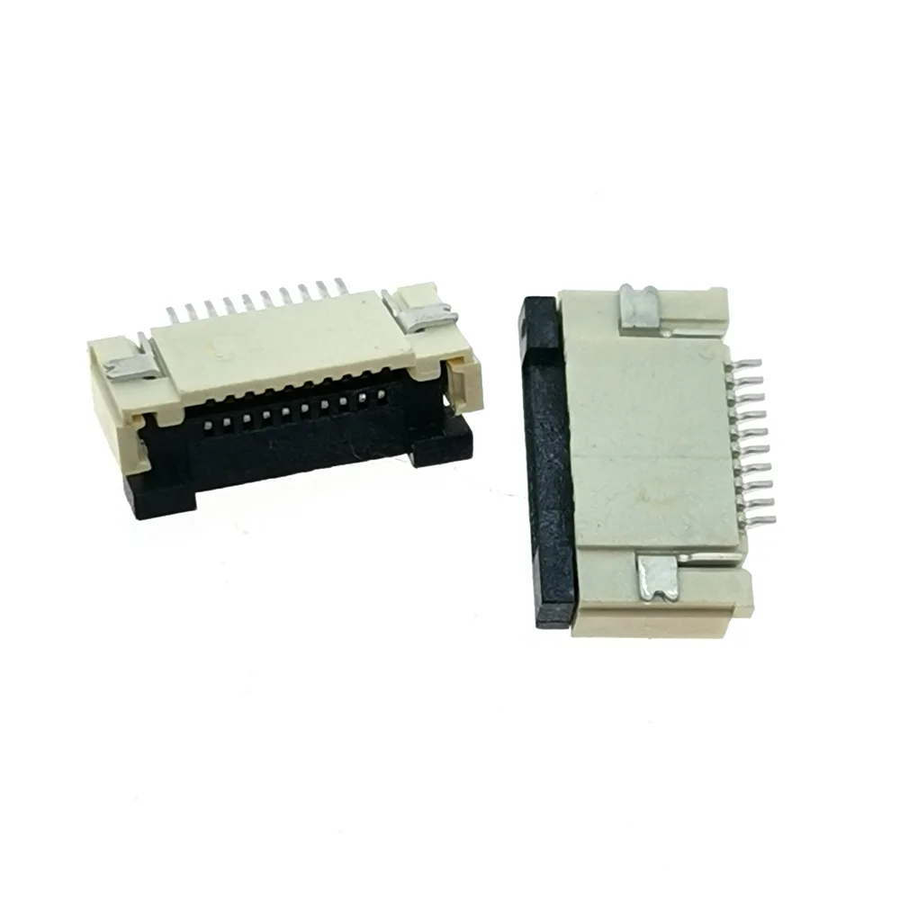 Sample,10Pin FPC/FFC connector cable socket 10 pin 0.5mm connector for LCD screen interface