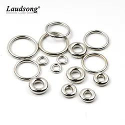 50PCS 8-21MM Silver Color Round Closed Jump Ring For Handmade Decoration DIY Jewelry Necklaces Bracelets Connector Accessories