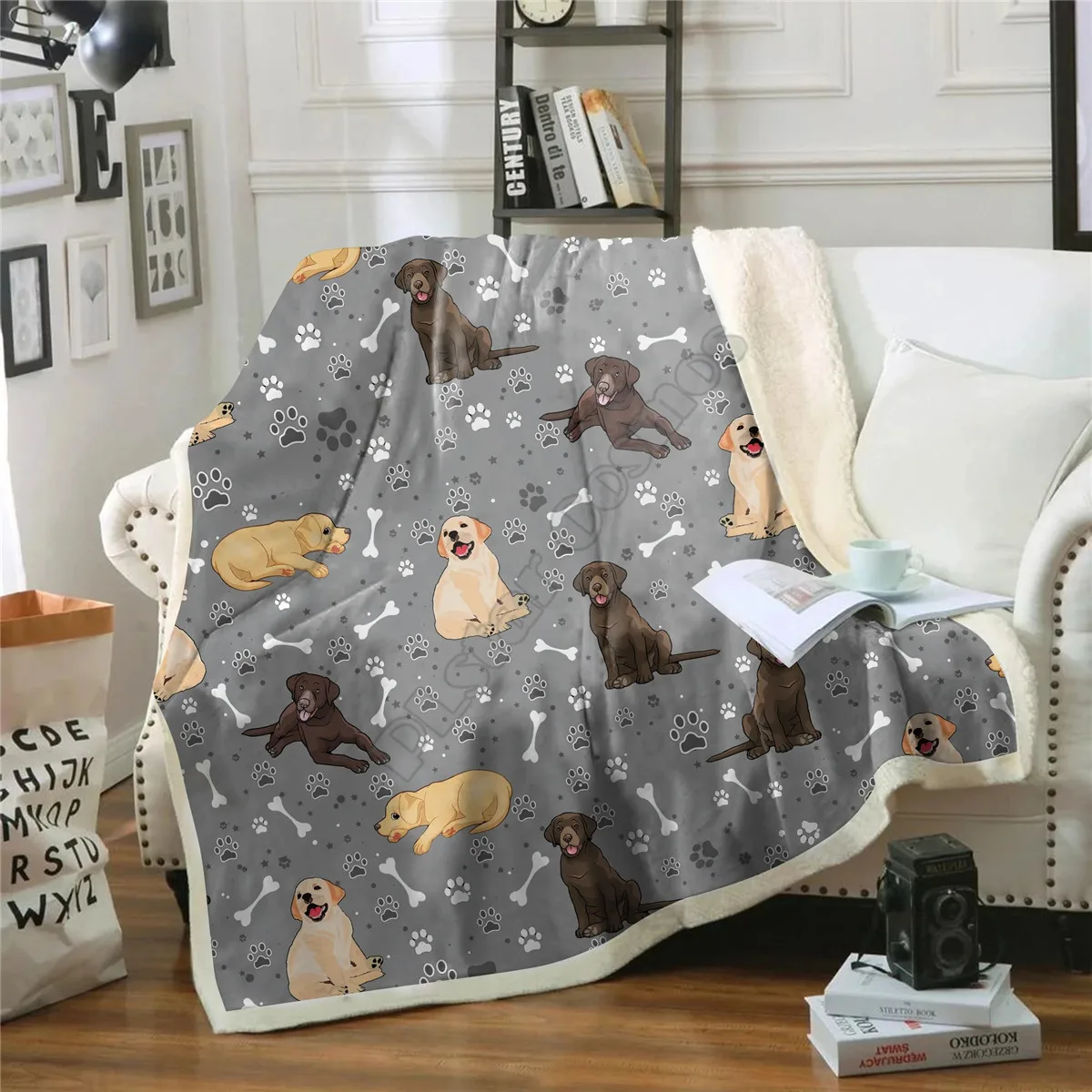 Cute Miniature Pinscher Cozy Premiun Fleece Blanket 3D All Over Printed Sherpa Blanket on Bed Home Textiles