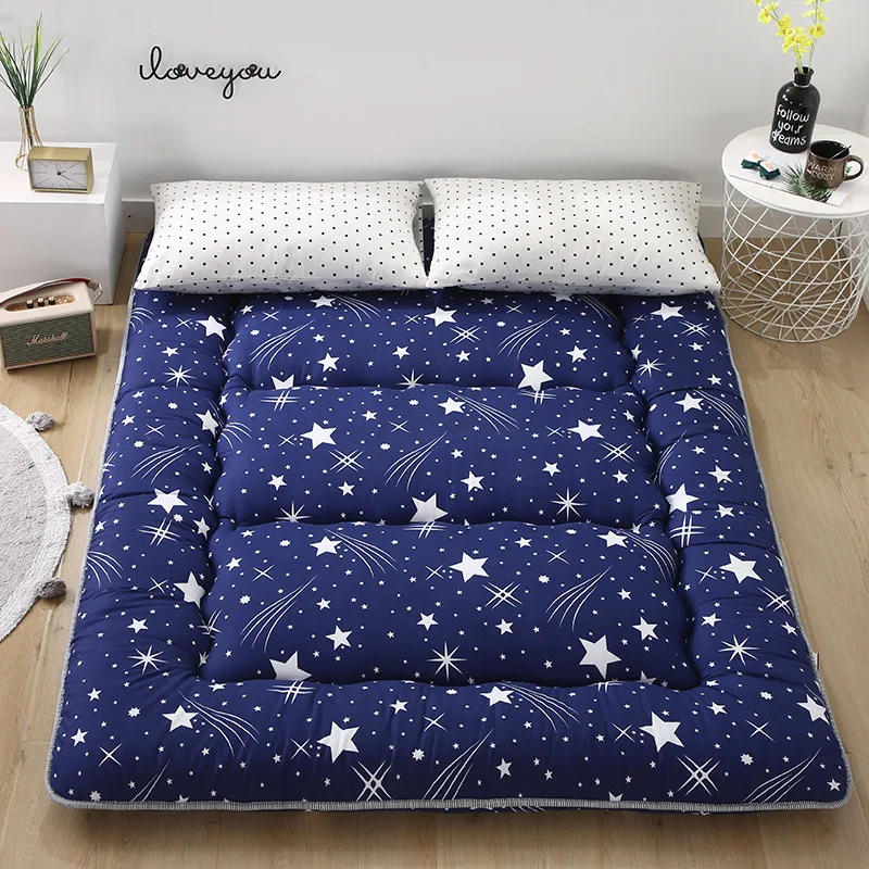 Comfortable Floor Mattress Thickened Bed Mat Carpet Economy 1.8M Doubt Folding Tatami Lazy Cushile Floor Sleeping Maon Sheet