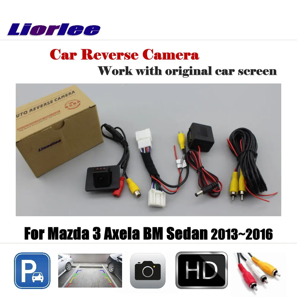 For Mazda 3 Axela Sedan 2013 2014 2015 2016 Car Reverse Rearview Camera (6V) Original Screen Back Rear Parking OEM CAM