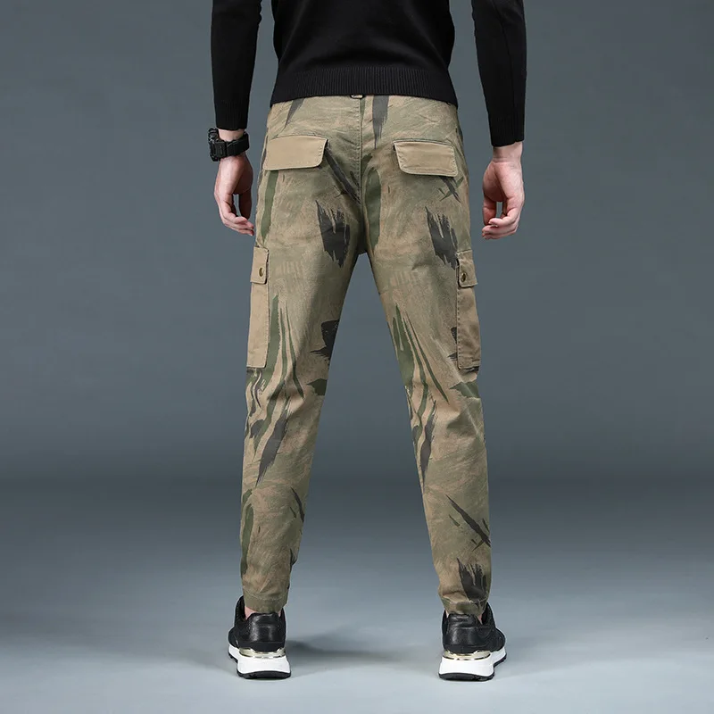 Men's Camouflage Jeans Male Trendy Loose Brand Spring Summer New Casual Harlan Denim Pants Slim Match Korean Version Trousers