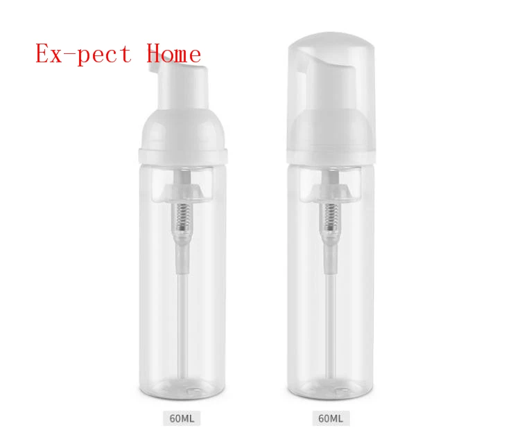 

free shipping 200pcs 60ml PET Transparent Cosmetic Soam Foam Pump Bottle, Dispenser Airless Foamer Bottle