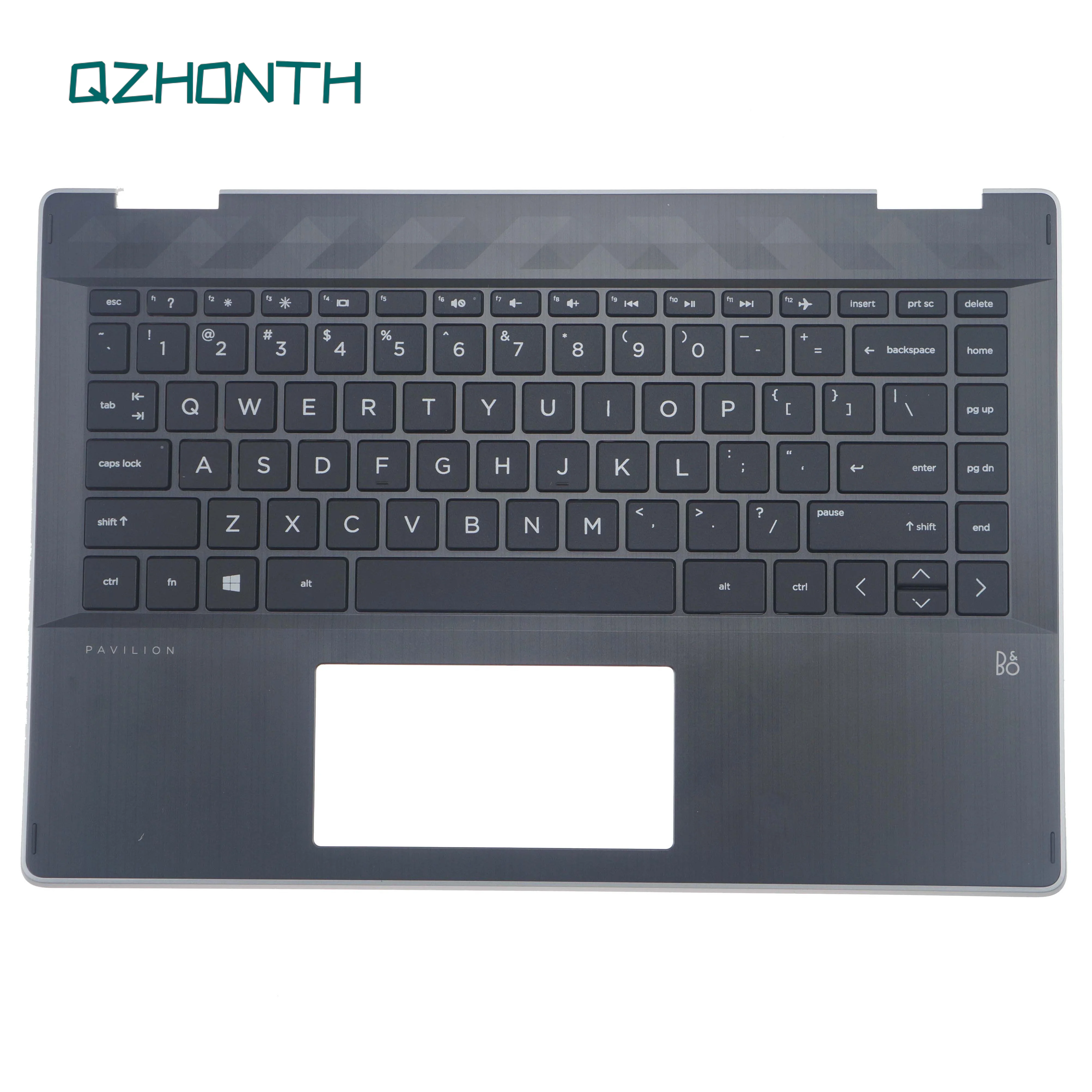 

New For HP Pavilion X360 14-DH Palmrest Upper Case with US Keyboard Non-Backlit Blue Edge L53788-001